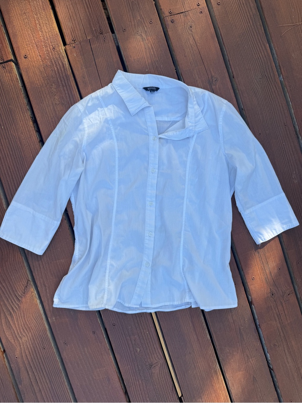 Classic Women's White Button-Down Shirt